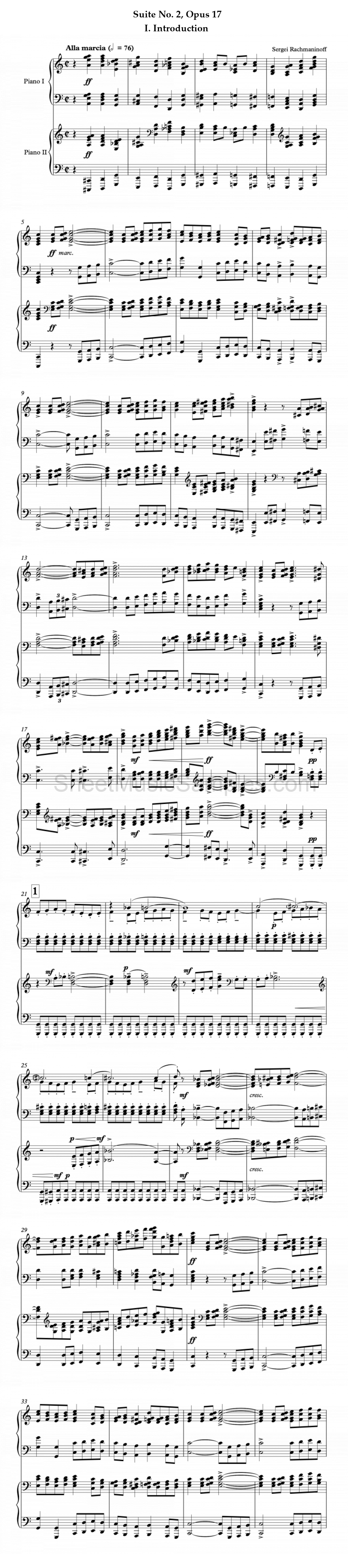 Suite No. 2, Opus 17 - I. Introduction