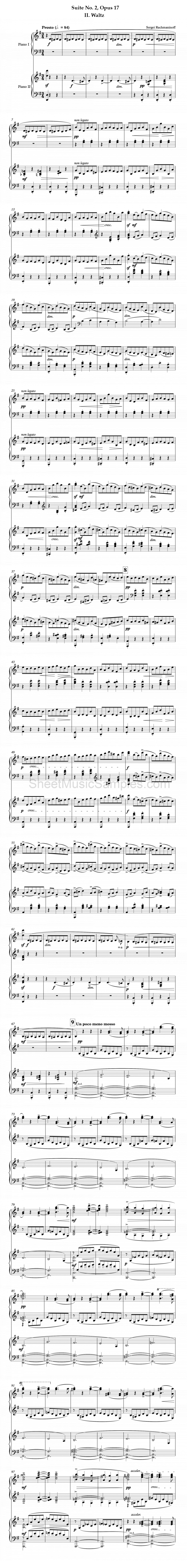 Suite No. 2, Opus 17 - II. Waltz