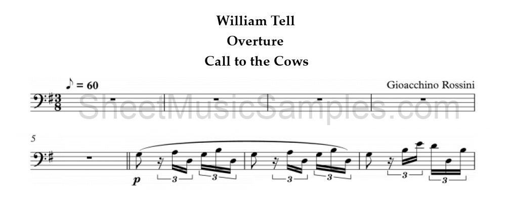 William Tell - Overture - Call to the Cows