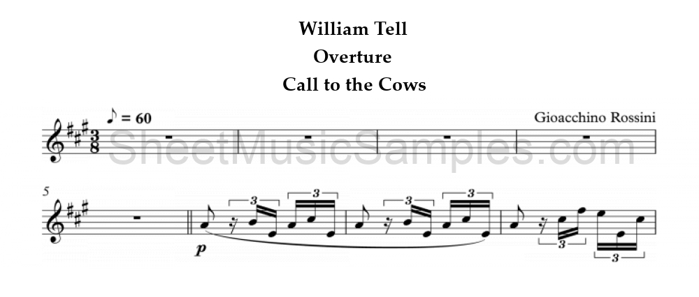 William Tell - Overture - Call to the Cows