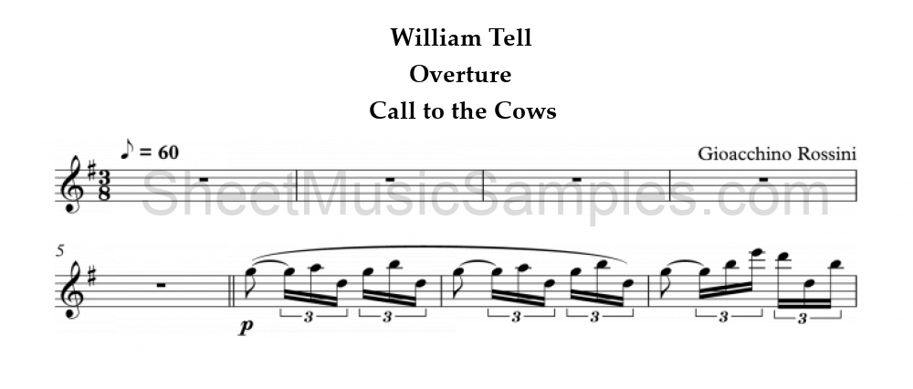 William Tell - Overture - Call to the Cows