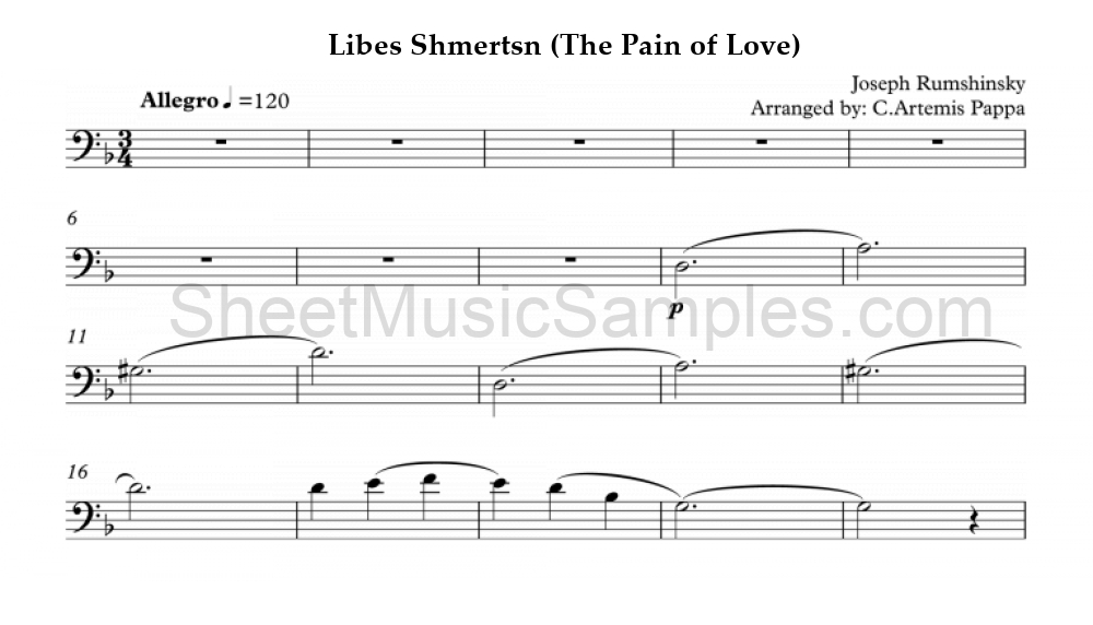 Libes Shmertsn (The Pain of Love)