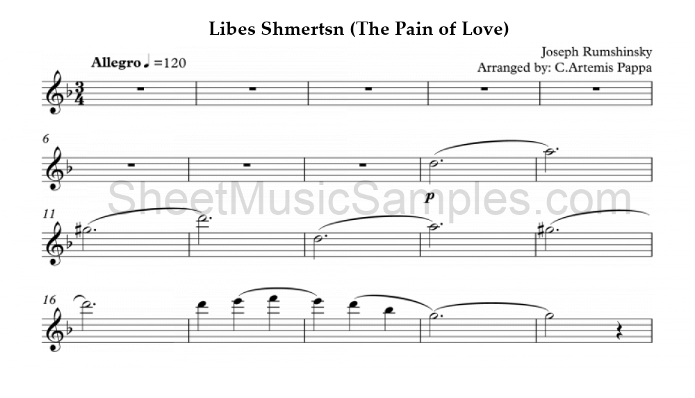 Libes Shmertsn (The Pain of Love)