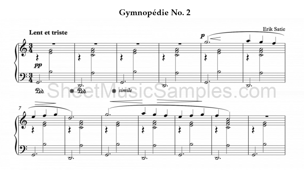 Gymnopédie No. 2