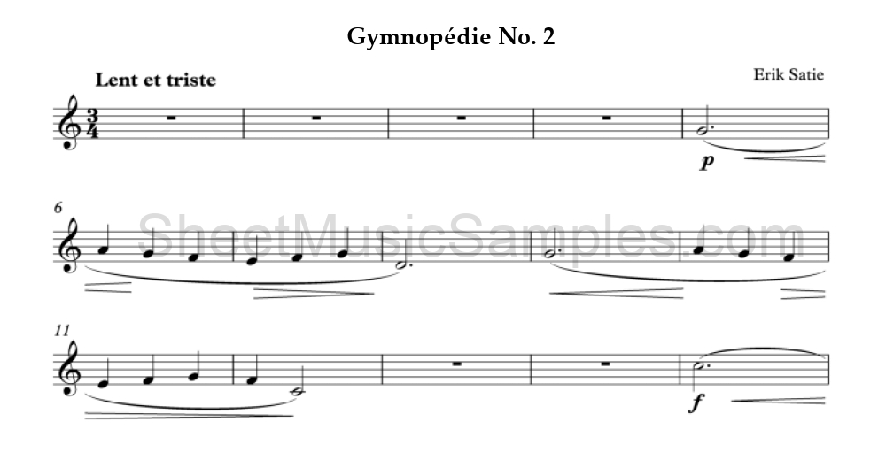 Gymnopédie No. 2