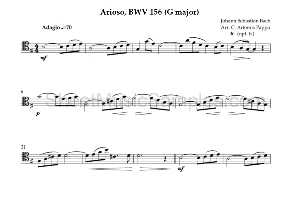 Arioso, BWV 156 (G major)