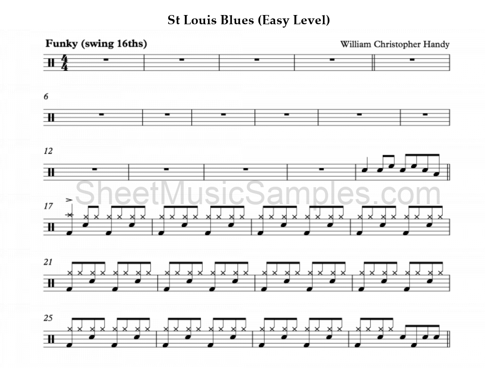 St Louis Blues (Easy Level)