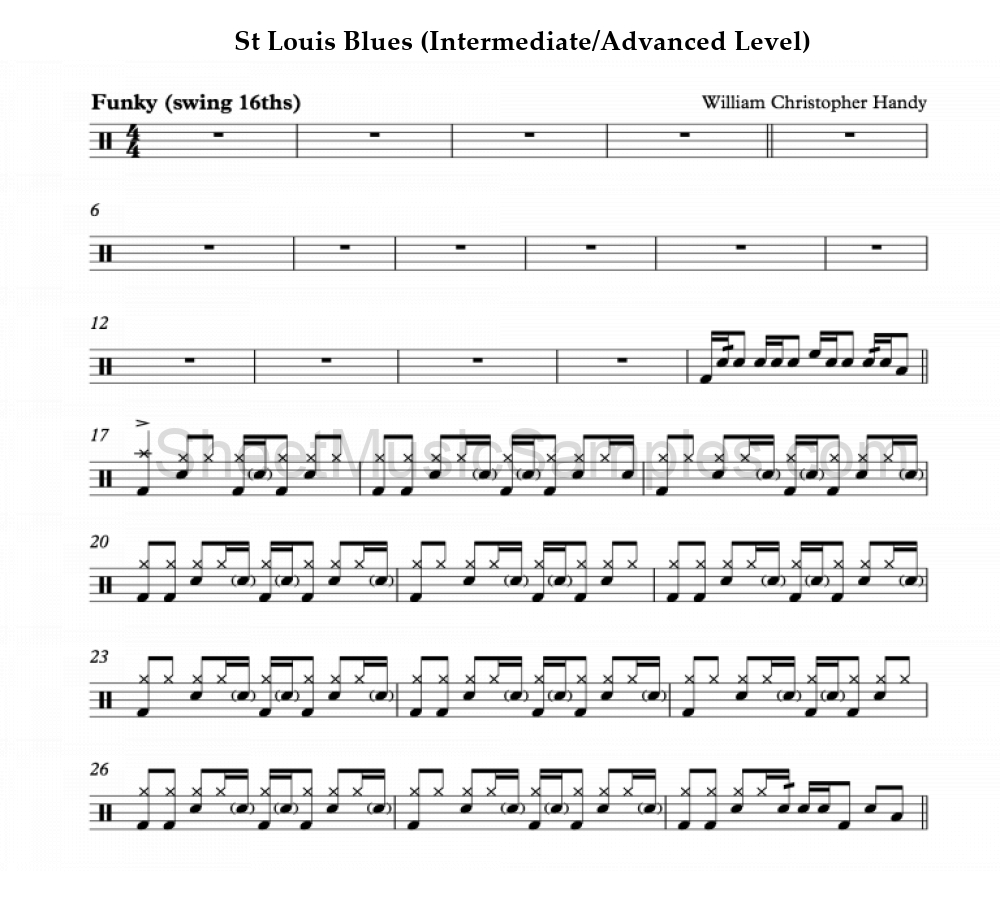 St Louis Blues (Intermediate/Advanced Level)