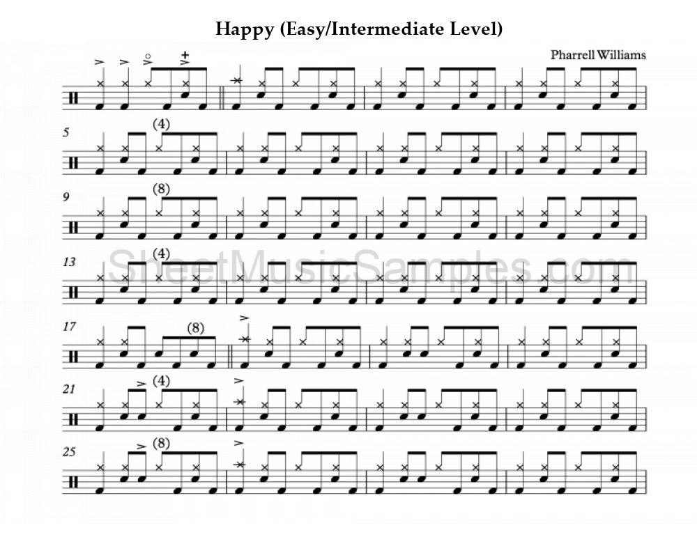 Happy (Easy/Intermediate Level)