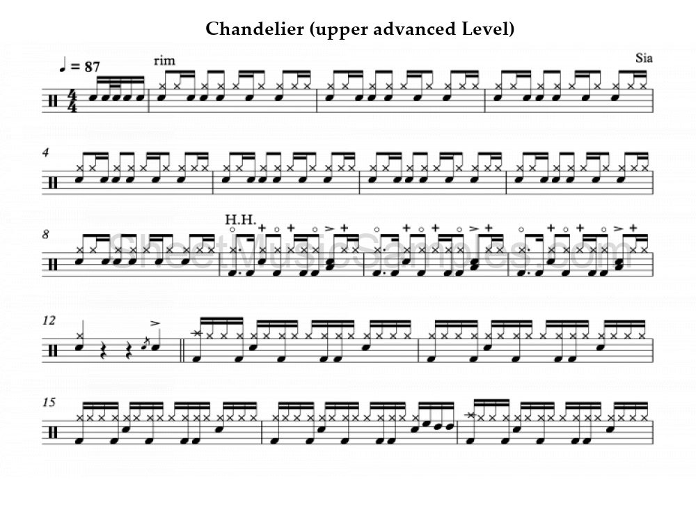 Chandelier (upper advanced Level)