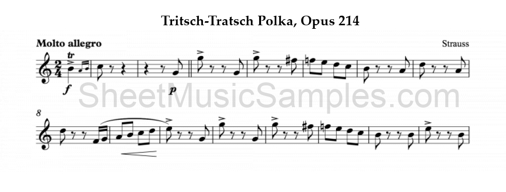 Tritsch-Tratsch Polka, Opus 214