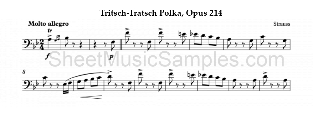 Tritsch-Tratsch Polka, Opus 214