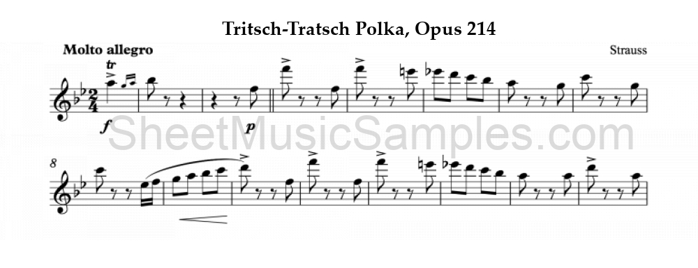 Tritsch-Tratsch Polka, Opus 214