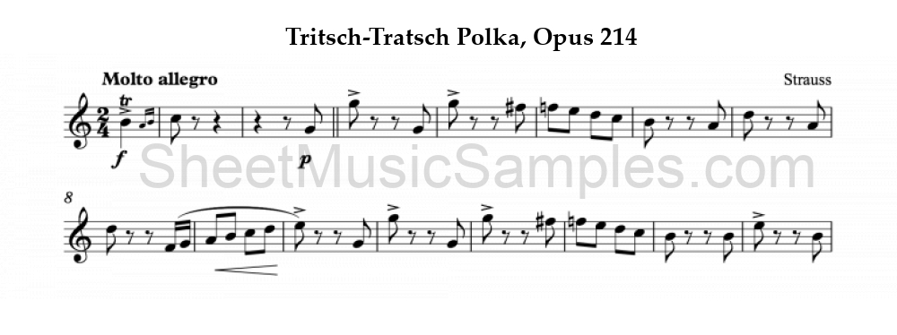 Tritsch-Tratsch Polka, Opus 214