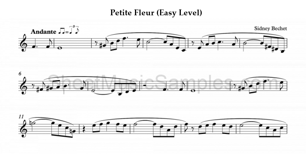 Petite Fleur (Easy Level)