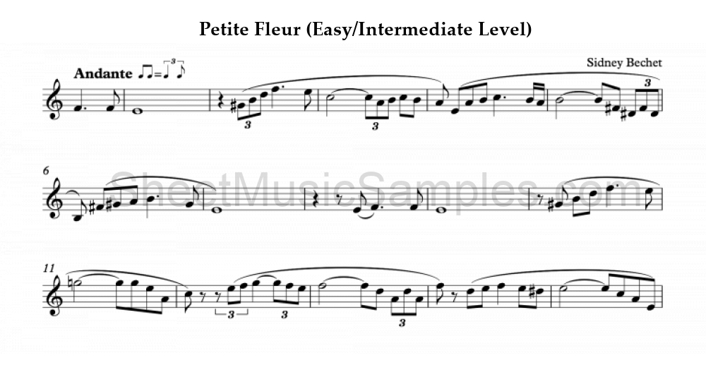 Petite Fleur (Easy/Intermediate Level)