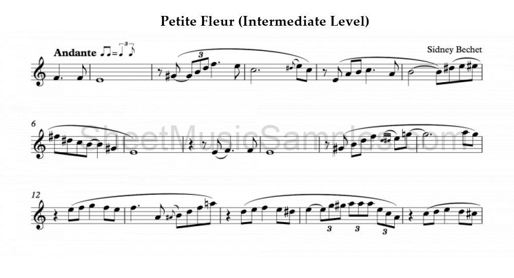 Petite Fleur (Intermediate Level)