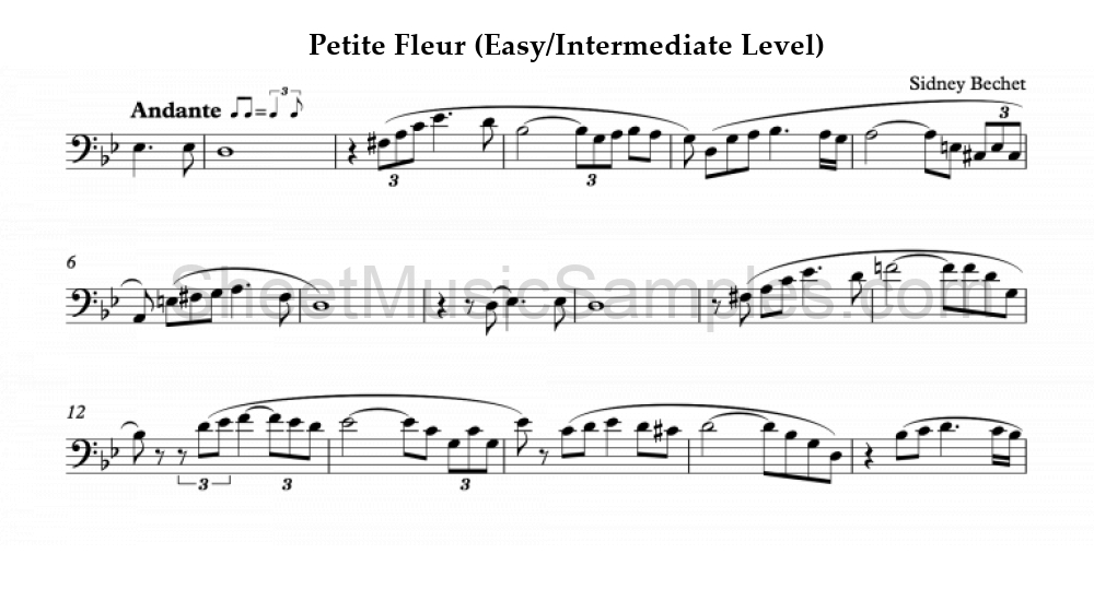 Petite Fleur (Easy/Intermediate Level)