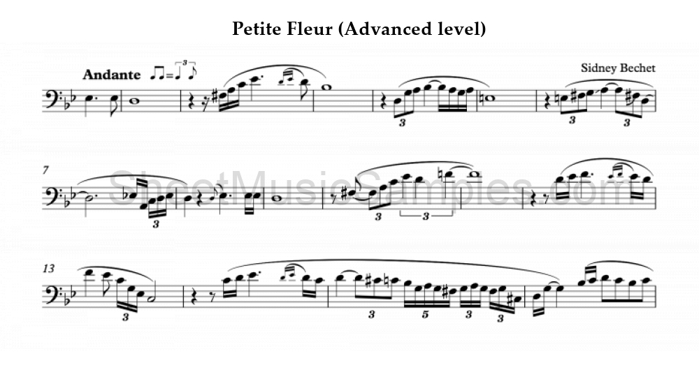 Petite Fleur (Advanced level)