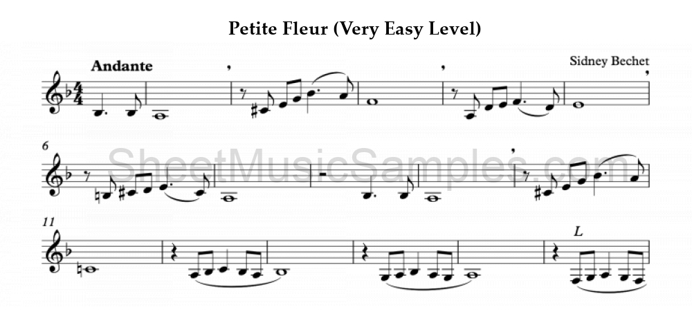 Petite Fleur (Very Easy Level)