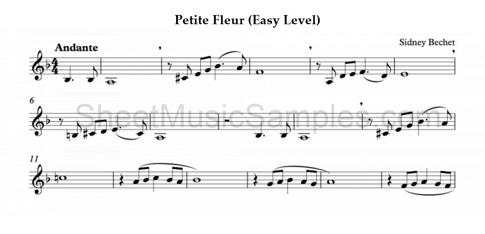 Petite Fleur (Easy Level)