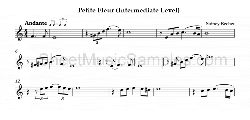 Petite Fleur (Intermediate Level)