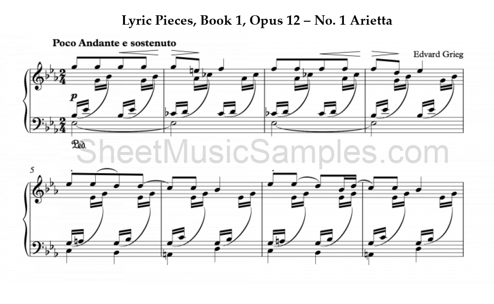 Lyric Pieces, Book 1, Opus 12 – No. 1 Arietta