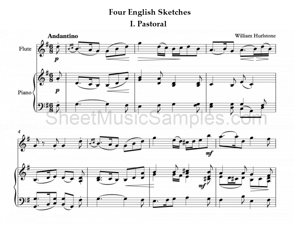 Four English Sketches - I. Pastoral