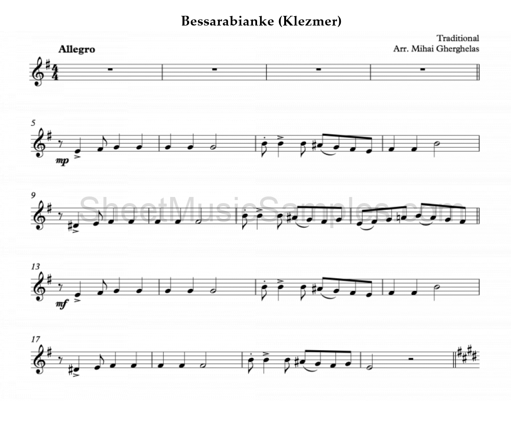 Bessarabianke (Klezmer)