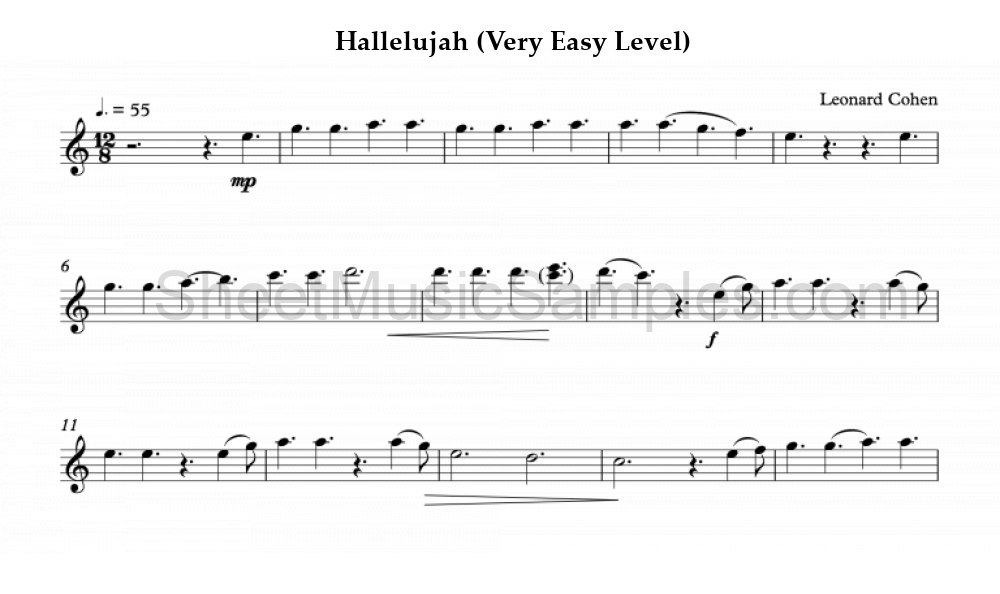 Hallelujah (Very Easy Level)