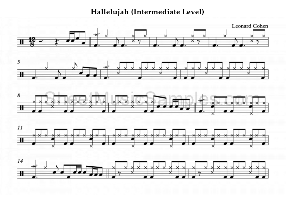 Hallelujah (Intermediate Level)