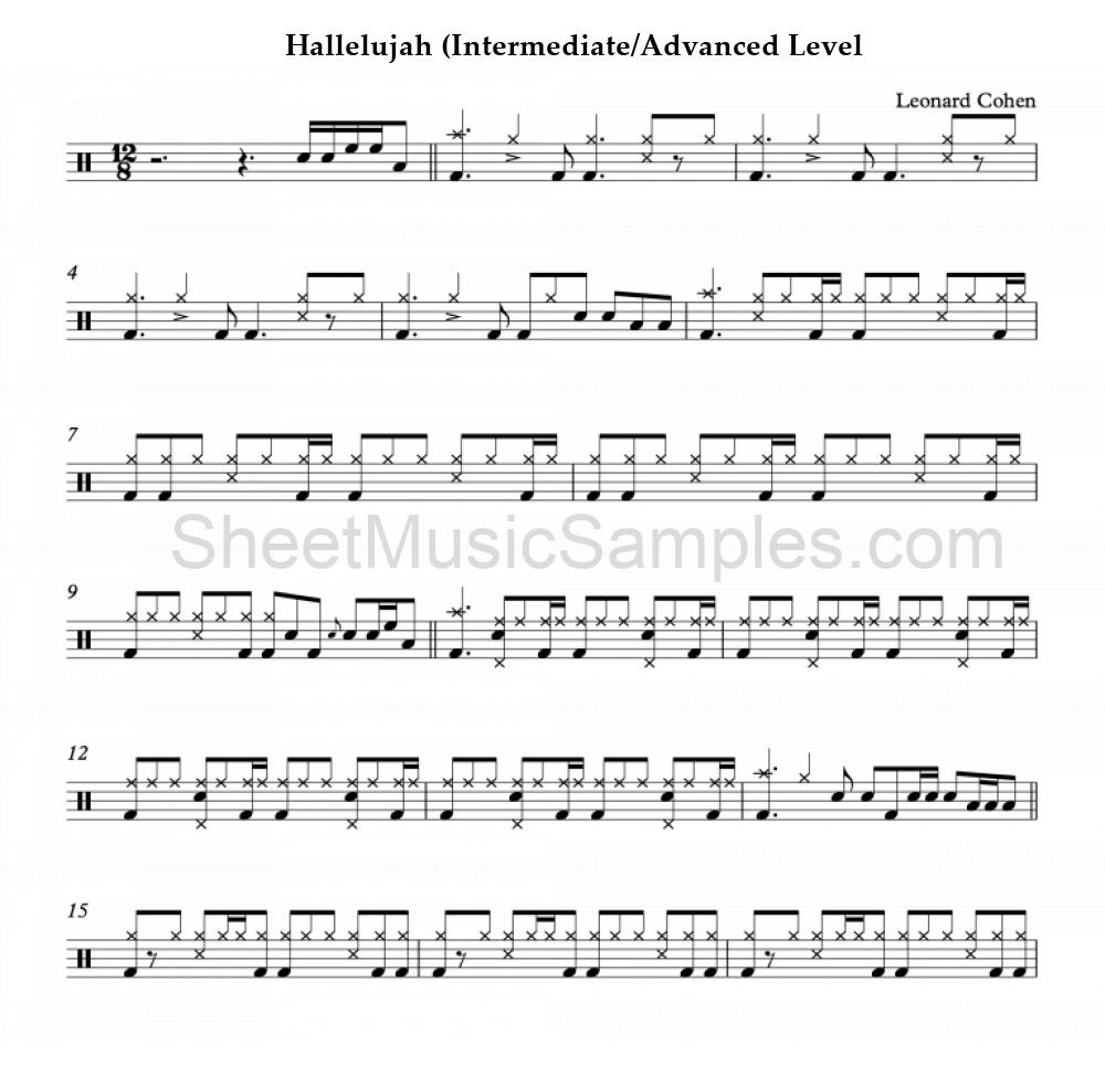 Hallelujah (Intermediate/Advanced Level