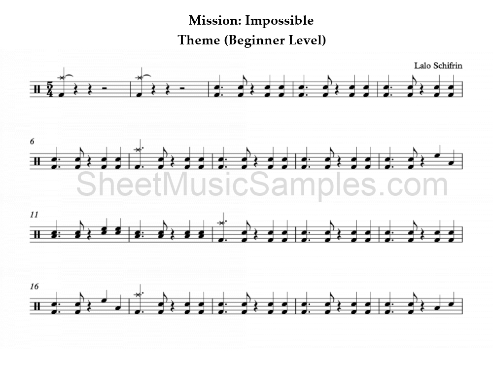 Mission: Impossible - Theme (Beginner Level)