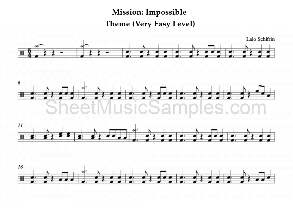 Mission: Impossible - Theme (Very Easy Level)