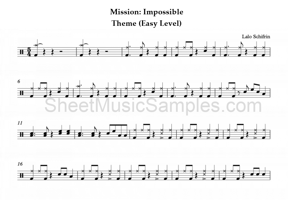 Mission: Impossible - Theme (Easy Level)