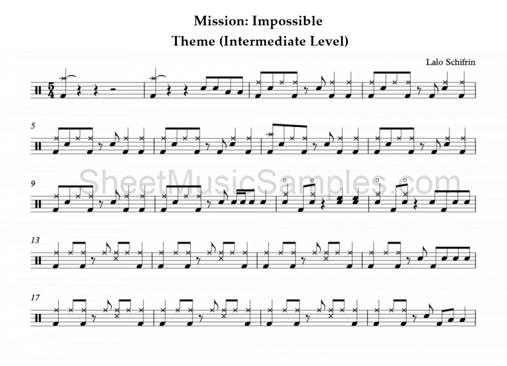 Mission: Impossible - Theme (Intermediate Level)