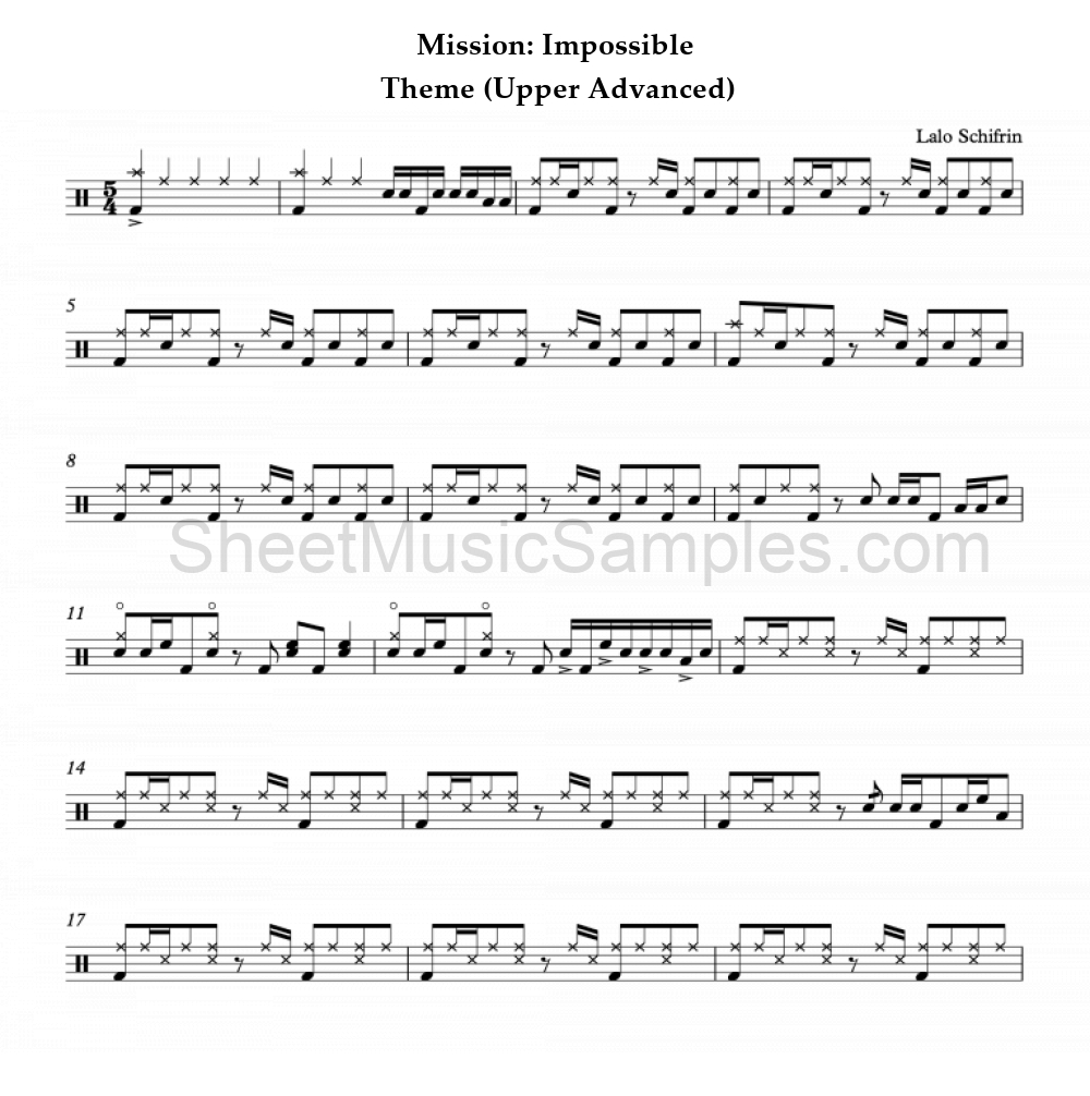 Mission: Impossible - Theme (Upper Advanced)