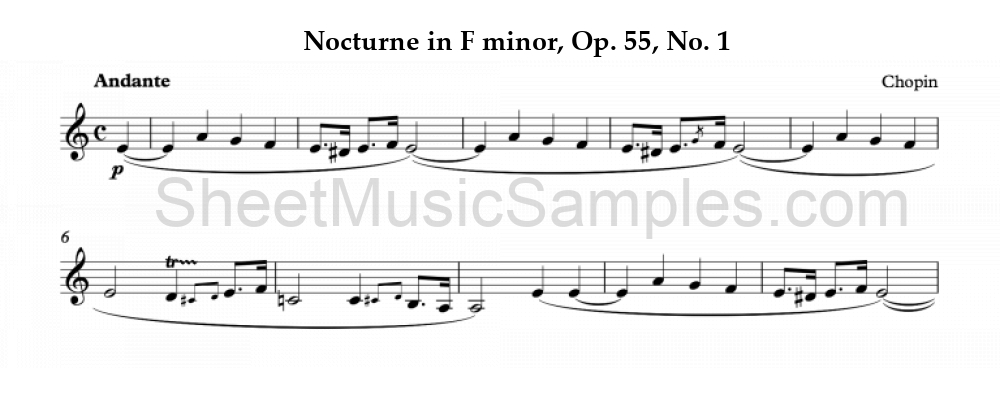 Nocturne in F minor, Op. 55, No. 1