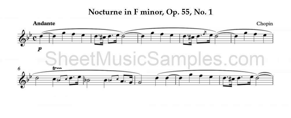 Nocturne in F minor, Op. 55, No. 1