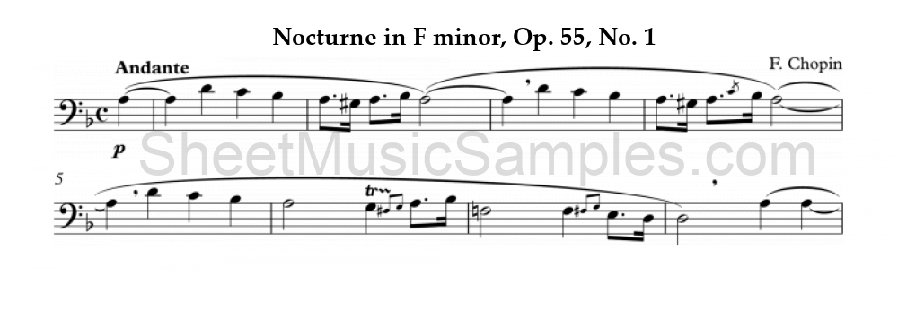 Nocturne in F minor, Op. 55, No. 1