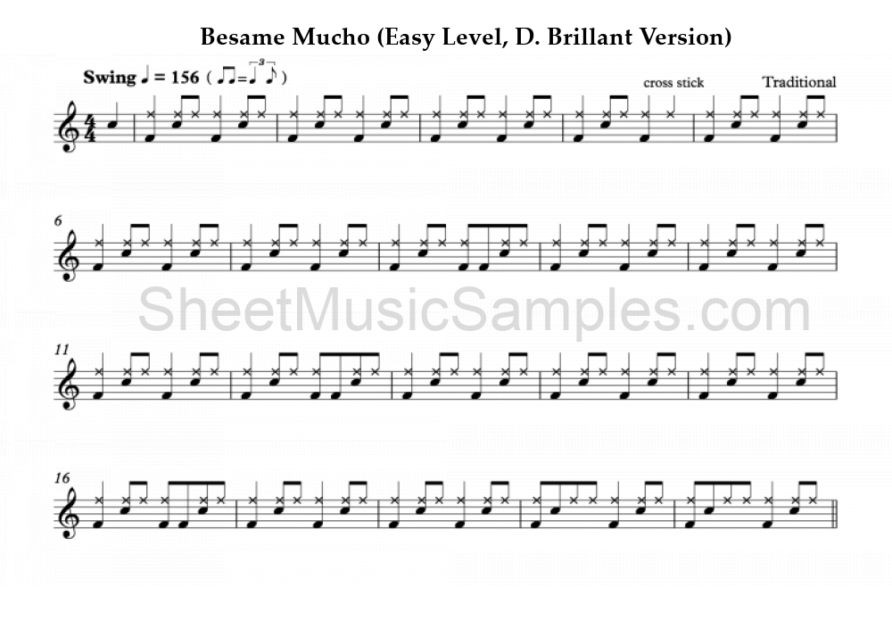 Besame Mucho (Easy Level, D. Brillant Version)