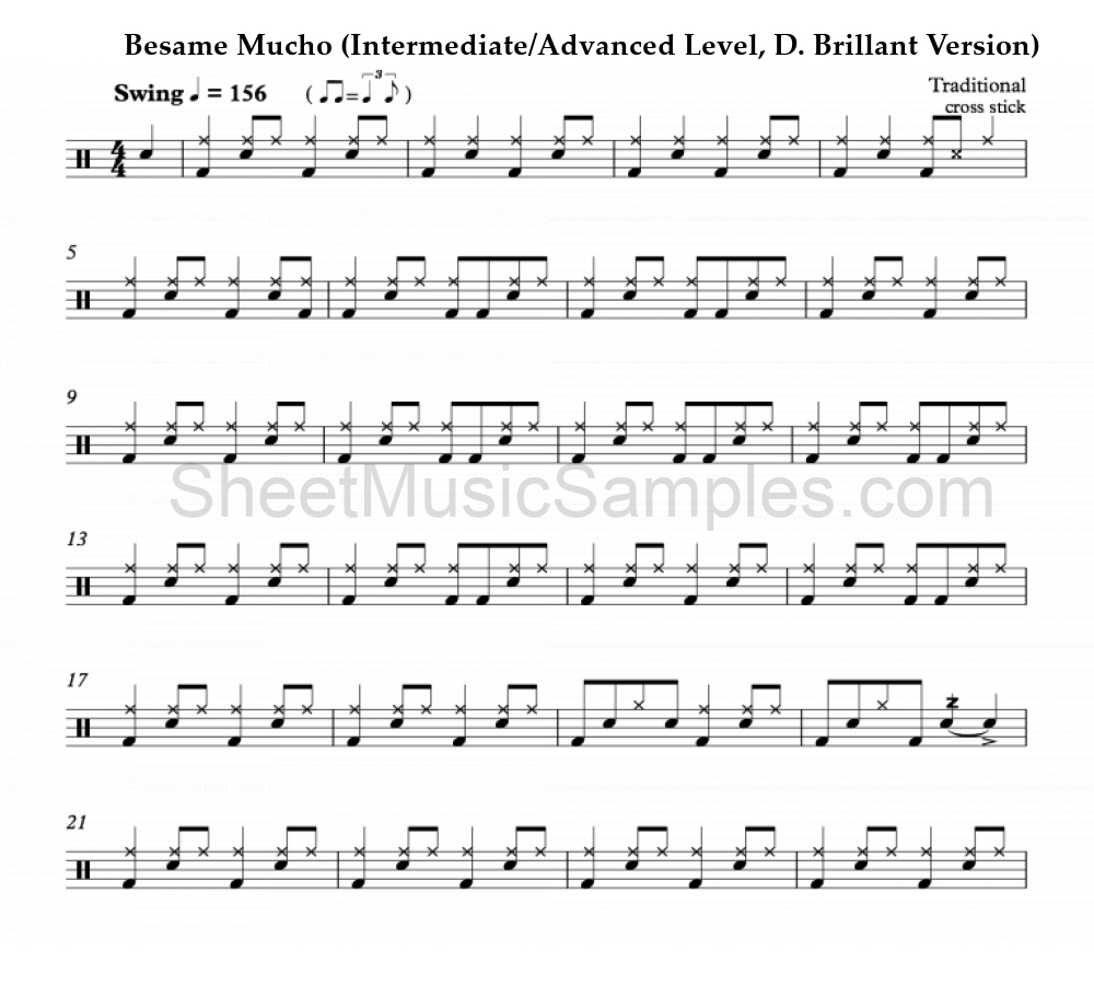 Besame Mucho (Intermediate/Advanced Level, D. Brillant Version)