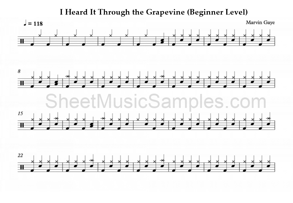 I Heard It Through the Grapevine (Beginner Level)