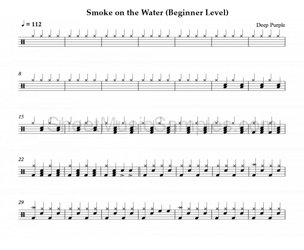 Smoke on the Water (Beginner Level)