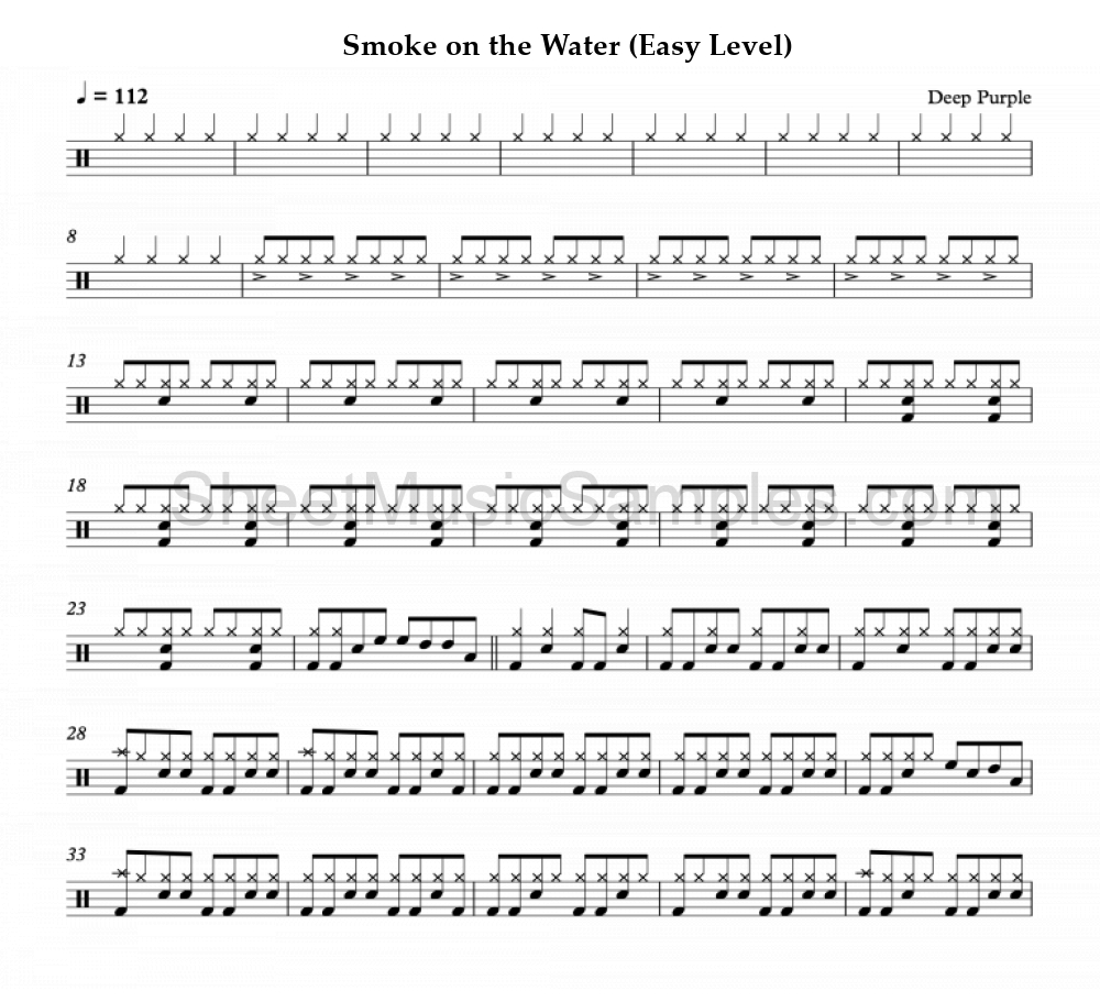 Smoke on the Water (Easy Level)