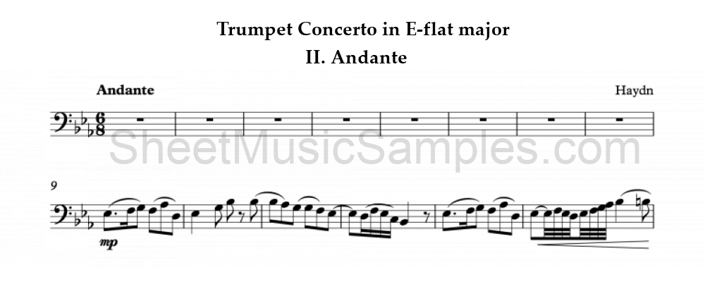 Trumpet Concerto in E-flat major - II. Andante