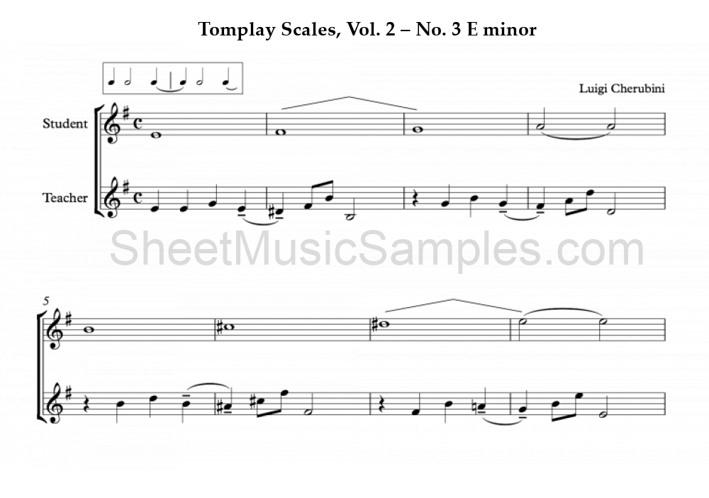 Tomplay Scales, Vol. 2 – No. 3 E minor