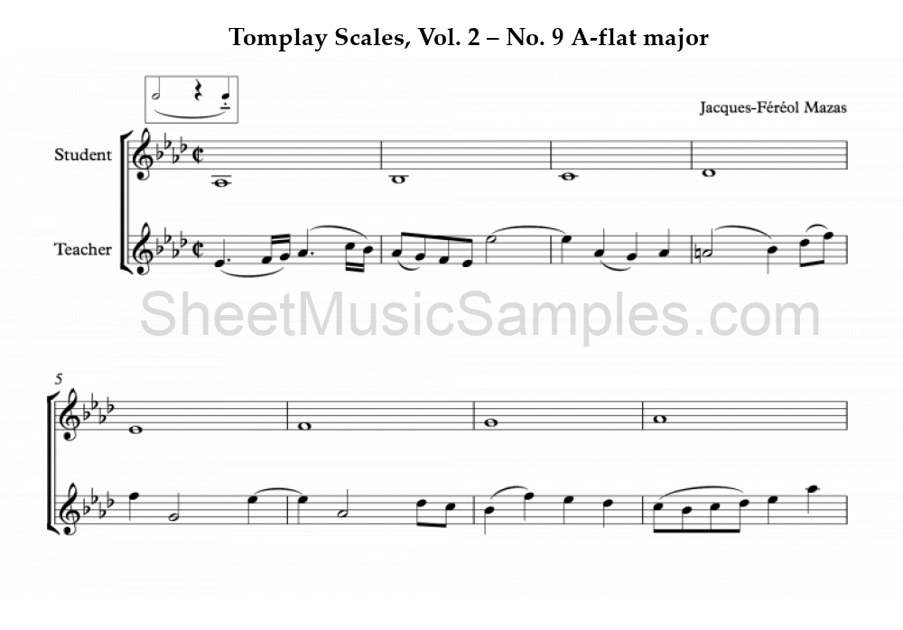 Tomplay Scales, Vol. 2 – No. 9 A-flat major