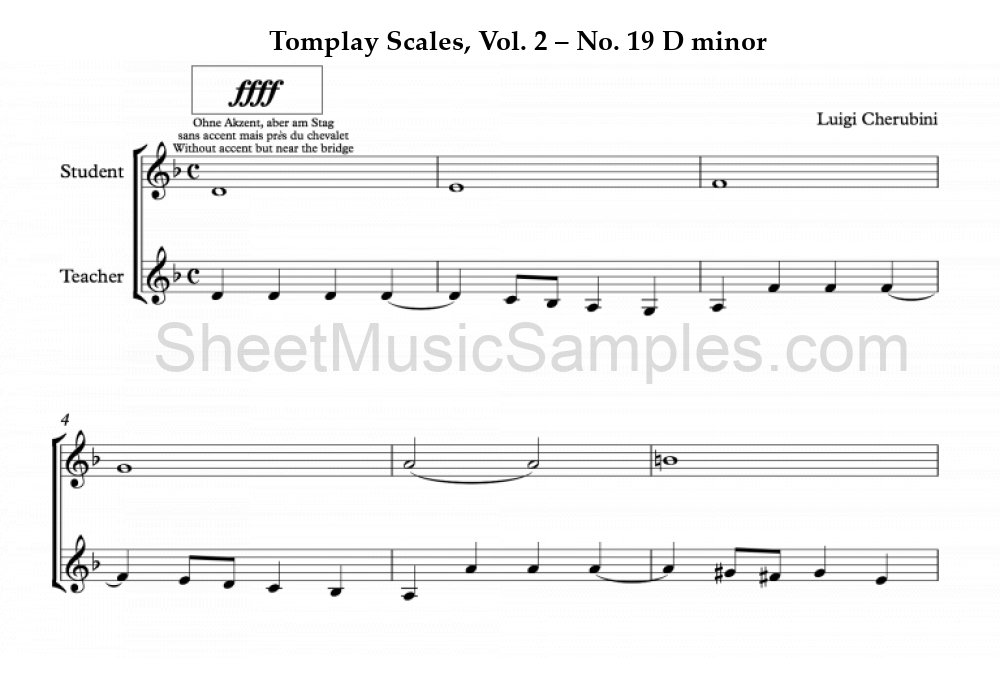 Tomplay Scales, Vol. 2 – No. 19 D minor