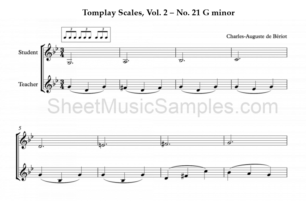 Tomplay Scales, Vol. 2 – No. 21 G minor